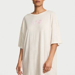 100% cotton oversized sleep tee