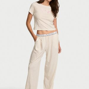 Витрина 100% cotton tee long pajama set