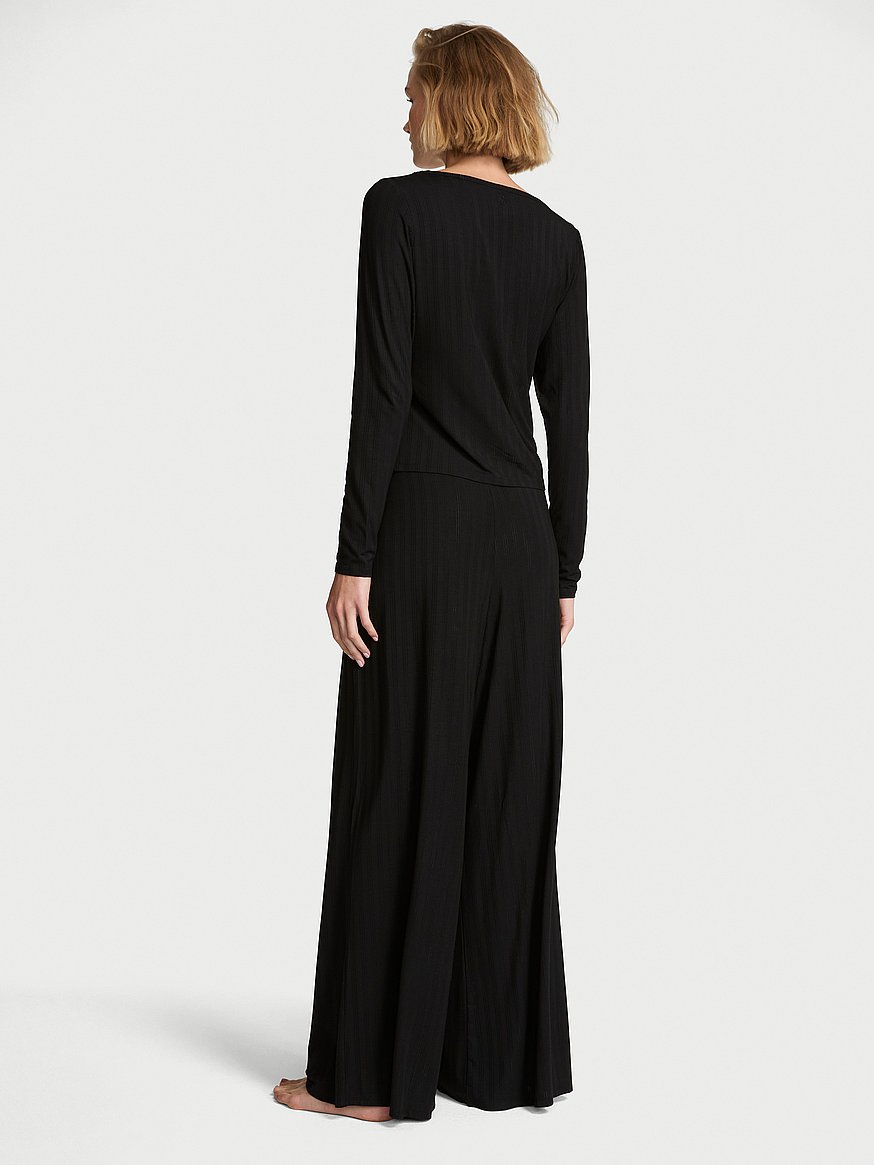 sosoft™ modal ultra fine henley top & pant set sosoft™ modal ultra fine henley top & pant set