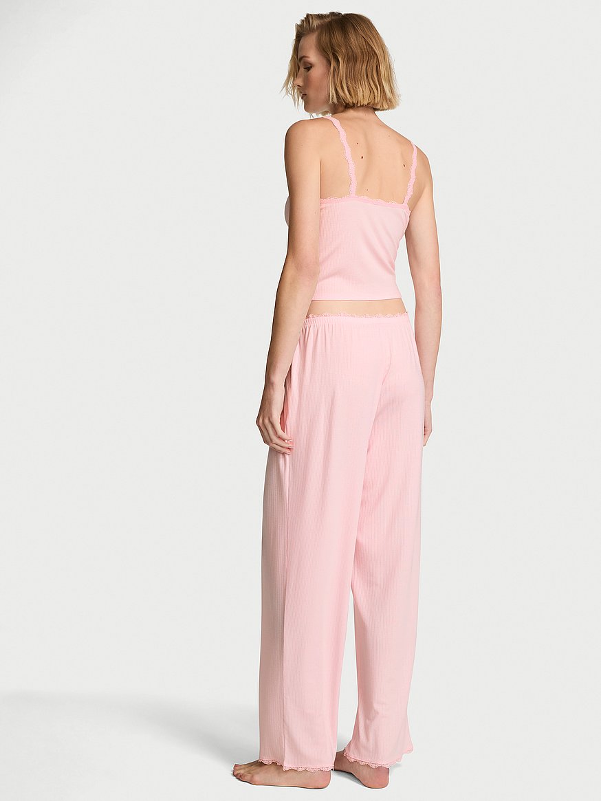 pointelle rib tank & pant set pointelle rib tank & pant set