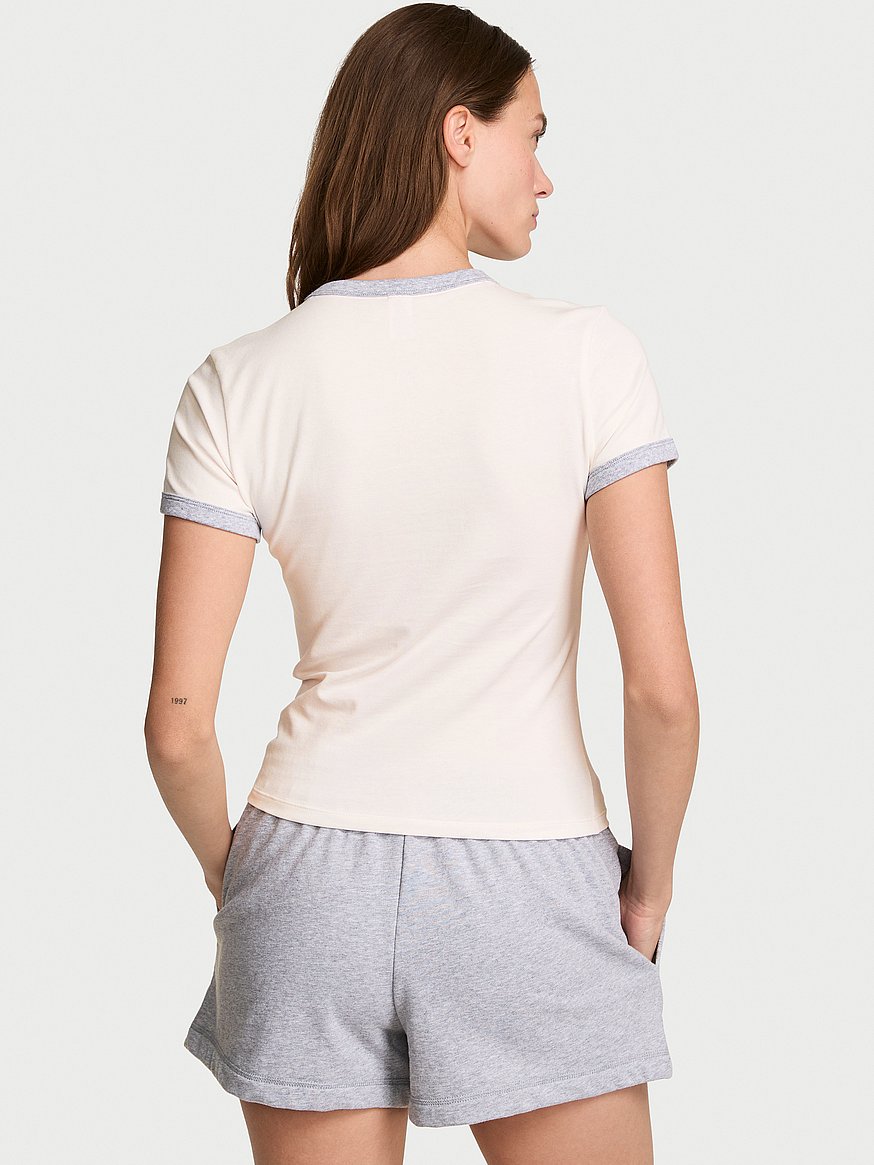 stretch cotton ringer tee stretch cotton ringer tee