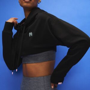 Home off duty terry hoodie shrug