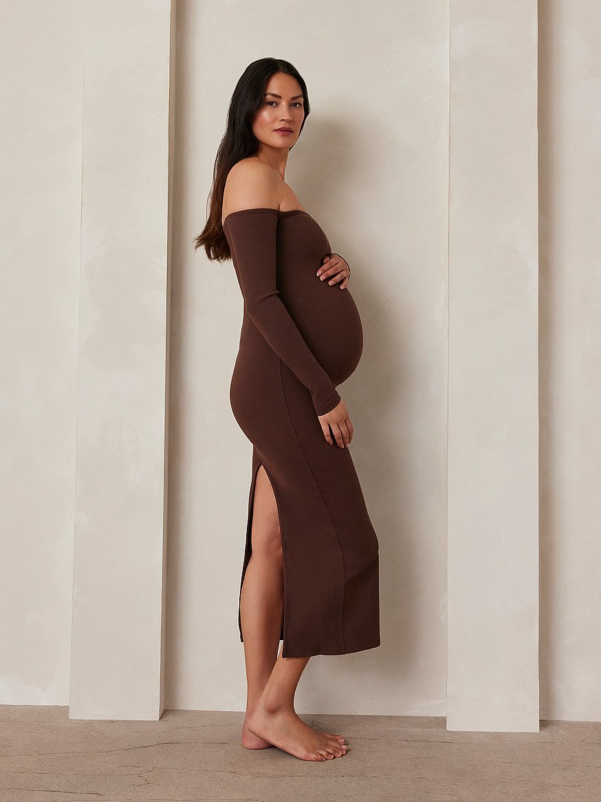 sculpting rib off the shoulder dress sculpting rib off the shoulder dress