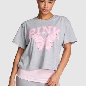 Витрина pink | elle campus cotton™ cropped tee