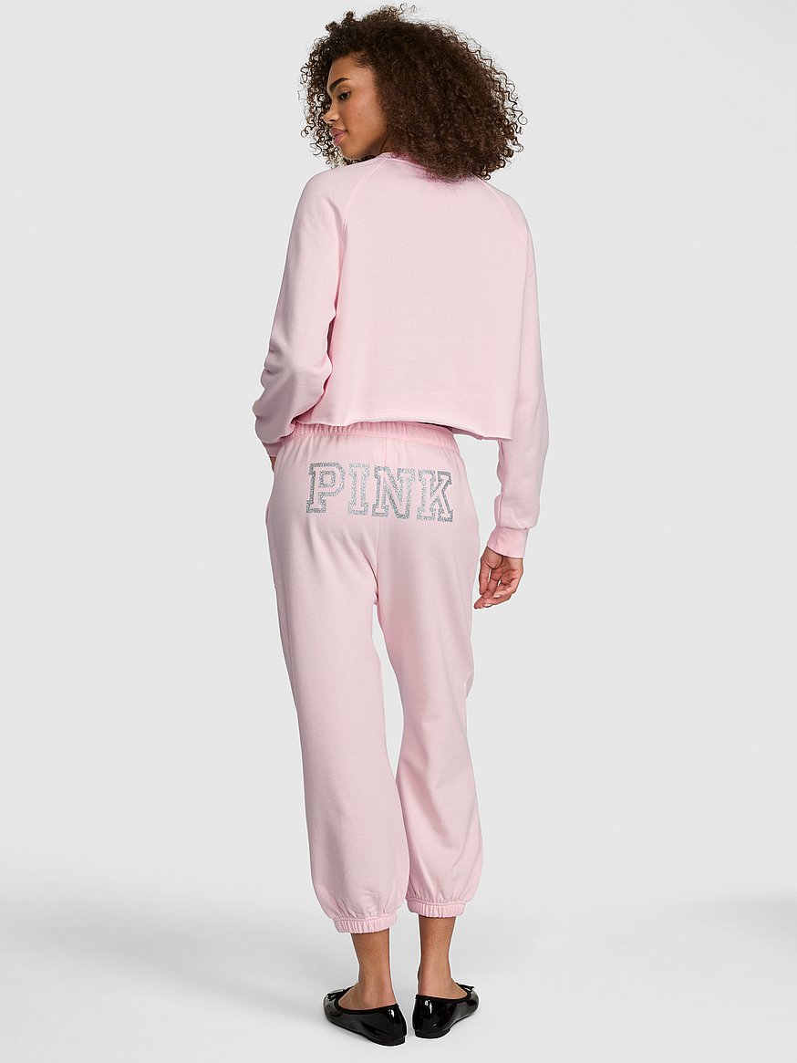 pink | elle campus fleece™ capri sweatpants pink | elle campus fleece™ capri sweatpants