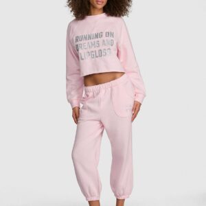 pink | elle campus fleece™ capri sweatpants
