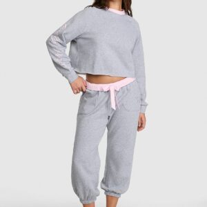 pink | elle campus fleece™ capri sweatpants