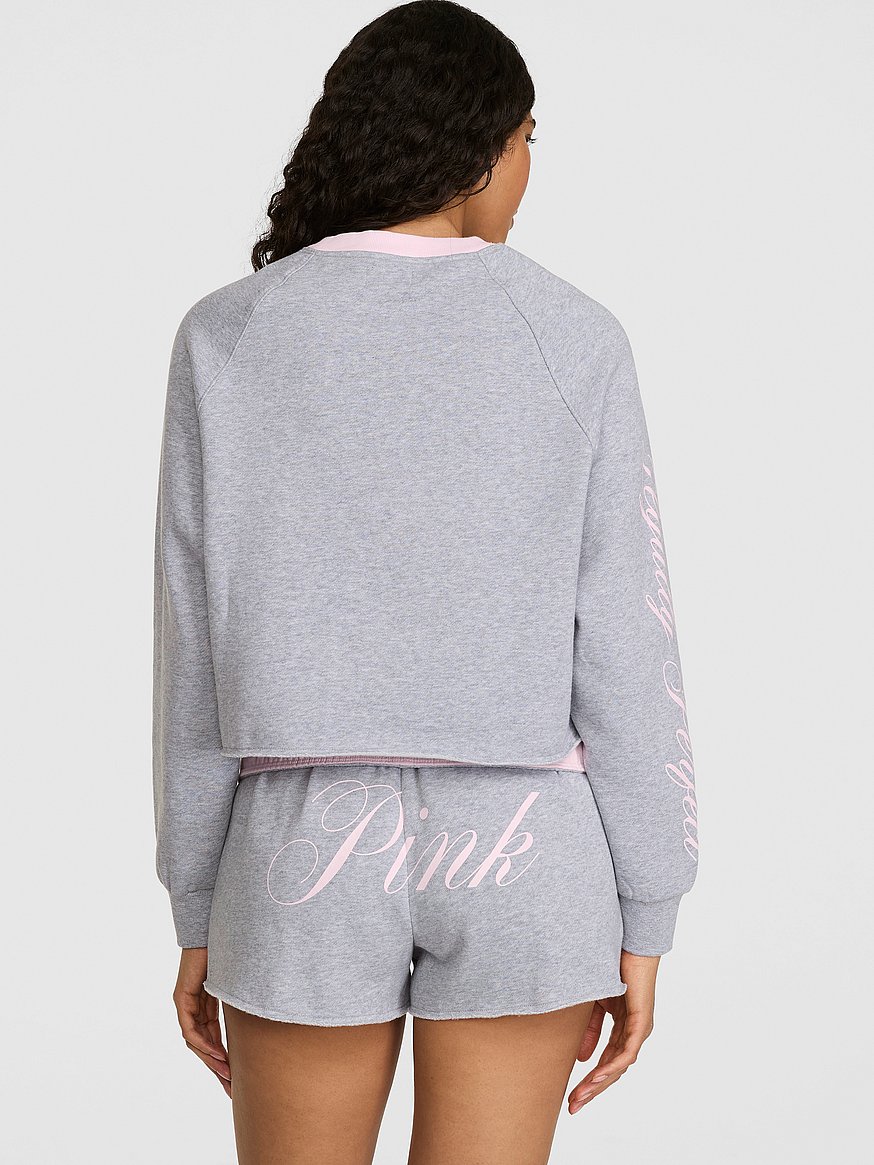 pink | elle campus fleece™ shortie pink | elle campus fleece™ shortie