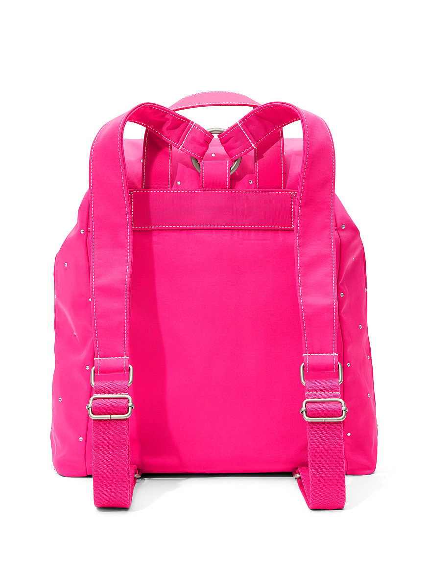 pink | elle nylon backpack pink | elle nylon backpack