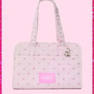 Home pink | elle jacquard dog carrier
