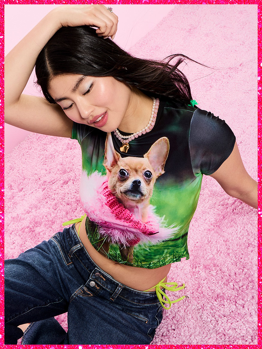 pink | elle baby tee pink | elle baby tee