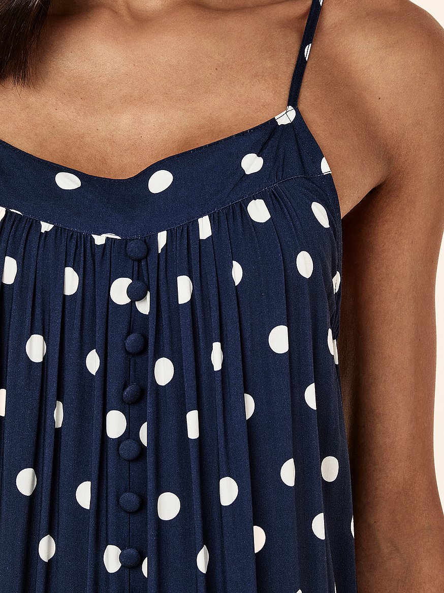 spot tiered maxi nightie spot tiered maxi nightie