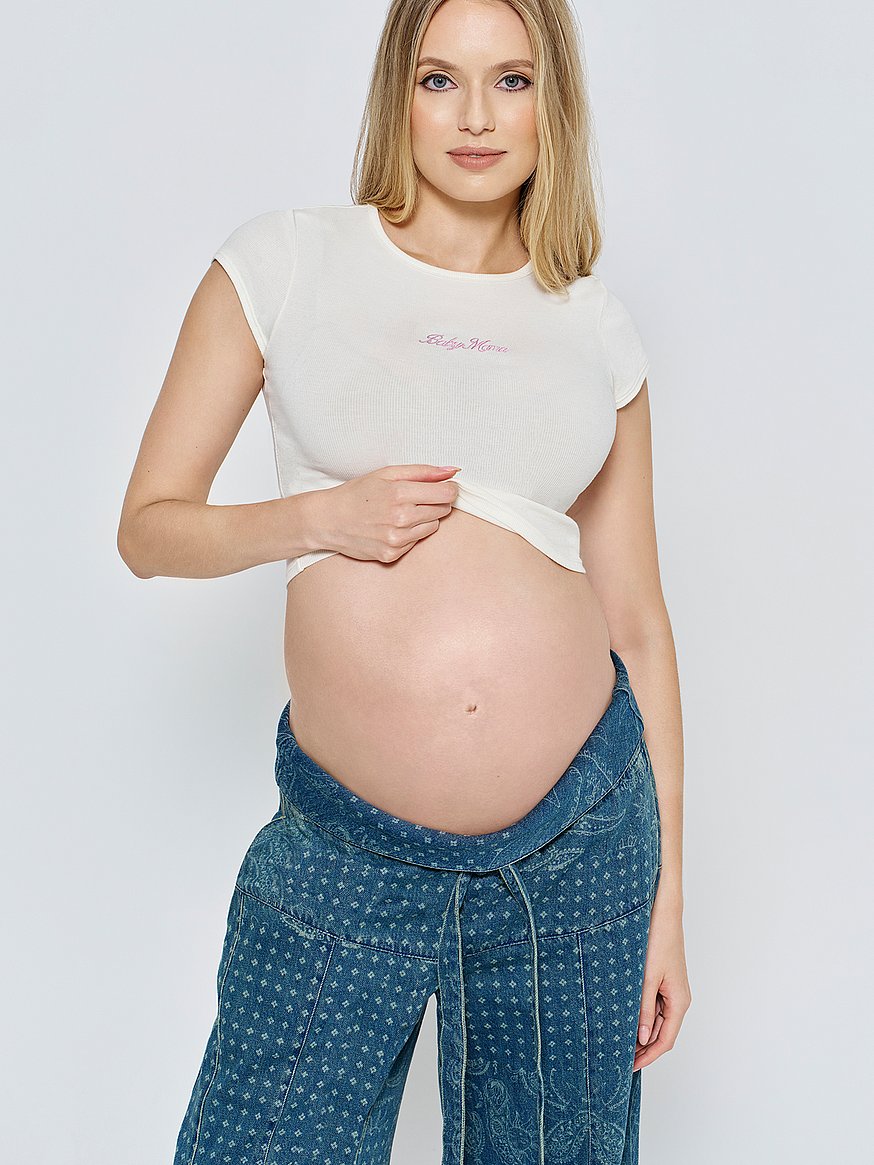 baby mama ribbed tee baby mama ribbed tee