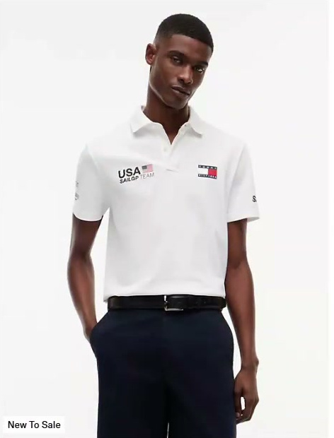 tommy x us sailgp team replica polo
