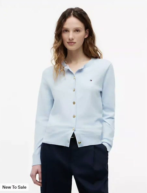 organic cotton jersey cardigan