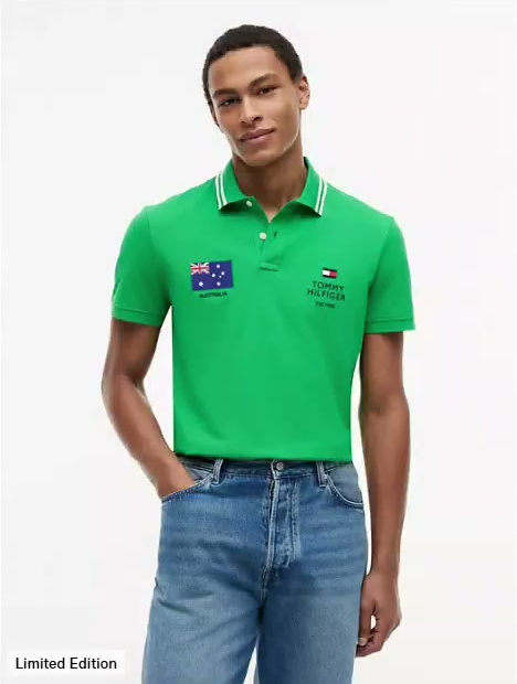 regular fit australia soccer polo