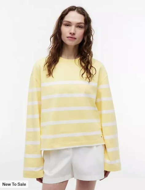 breton stripe crewneck sweatshirt