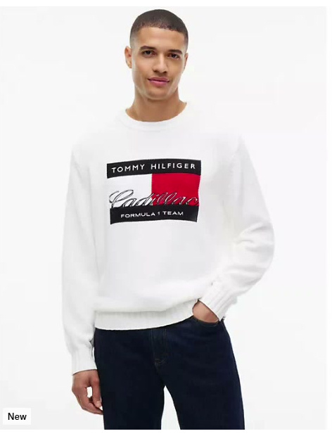 tommy x cadillac fl@ team flag sweater