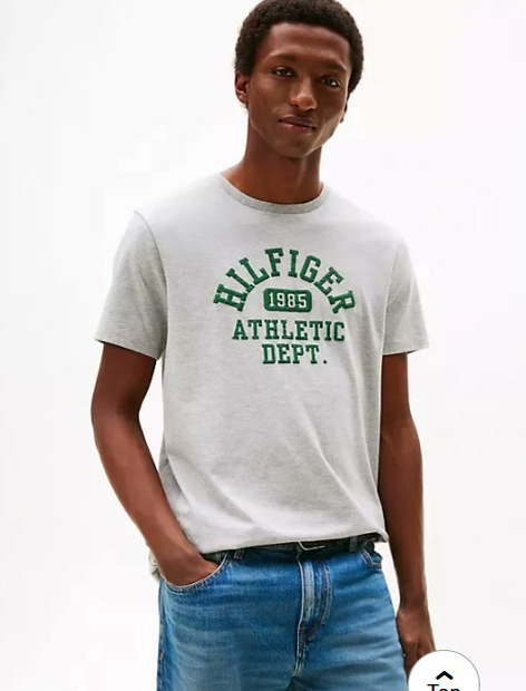 hilfiger 1985 athletic logo t shirt