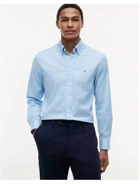 regular fit geo print all day shirt