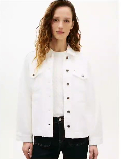 cinched denim jacket