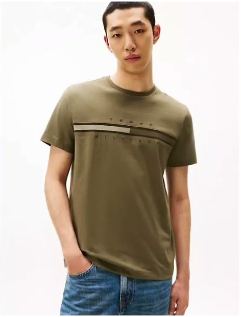 tonal flag logo t shirt