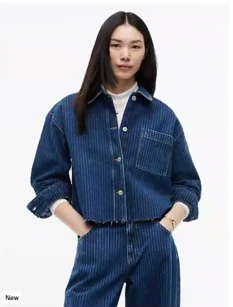 tommy jeans striped denim shirt