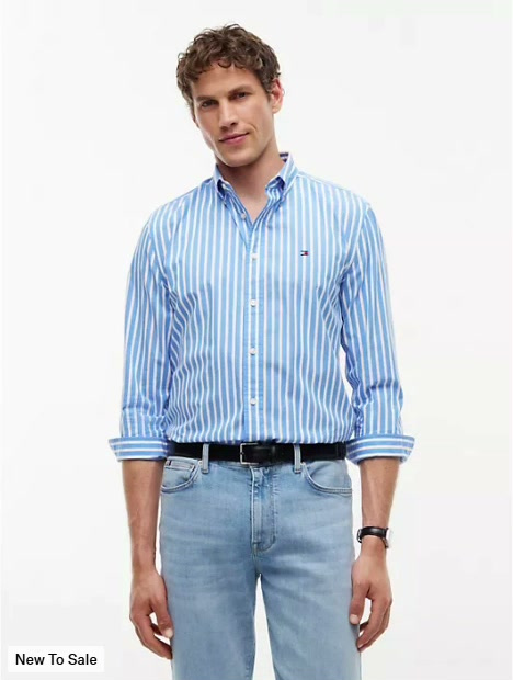regular fit striped shirt