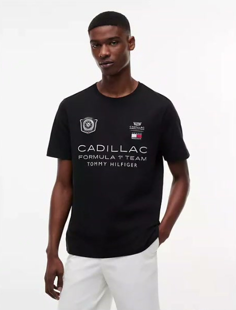 tommy x cadillac fl@ team car graphic t shirt