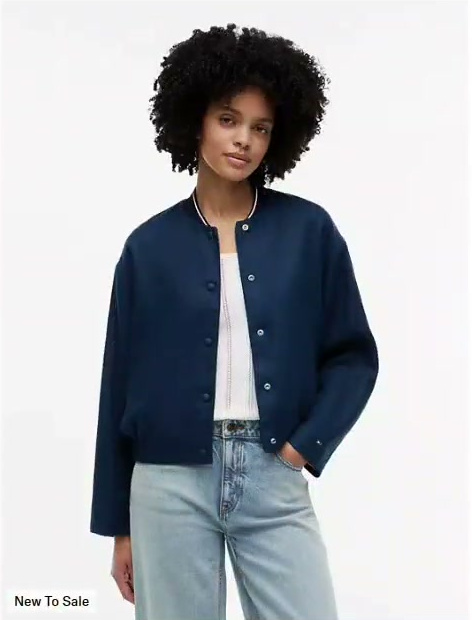 linen bomber jacket