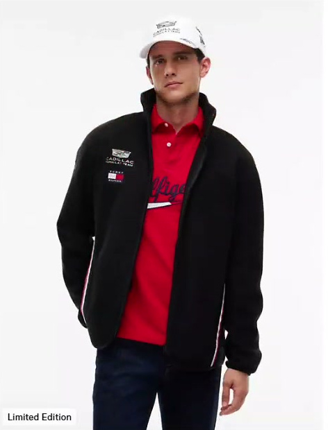 tommy x cadillac f1® team replica fleece jacket