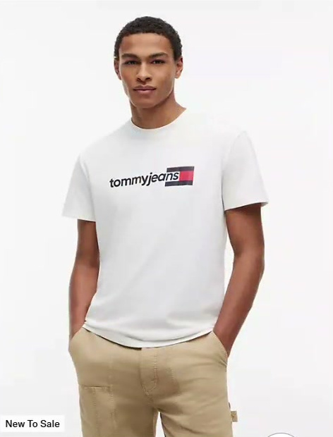 tommy jeans logo t shirt