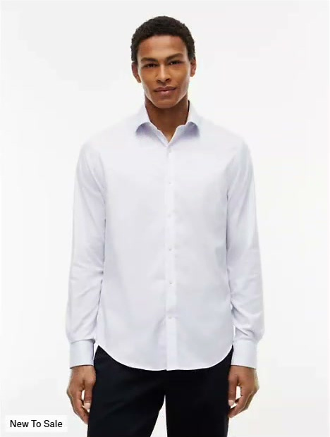 slim fit thflex check dress shirt