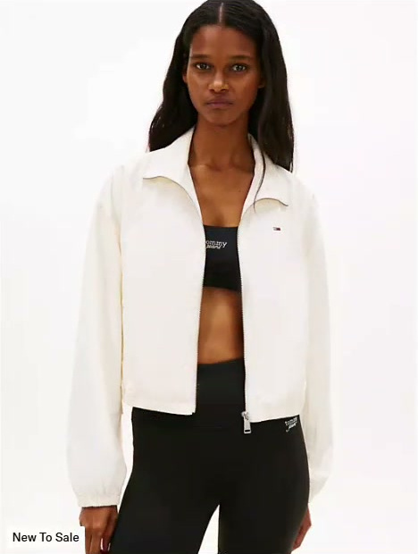 tommy jeans water repellent zip jacket