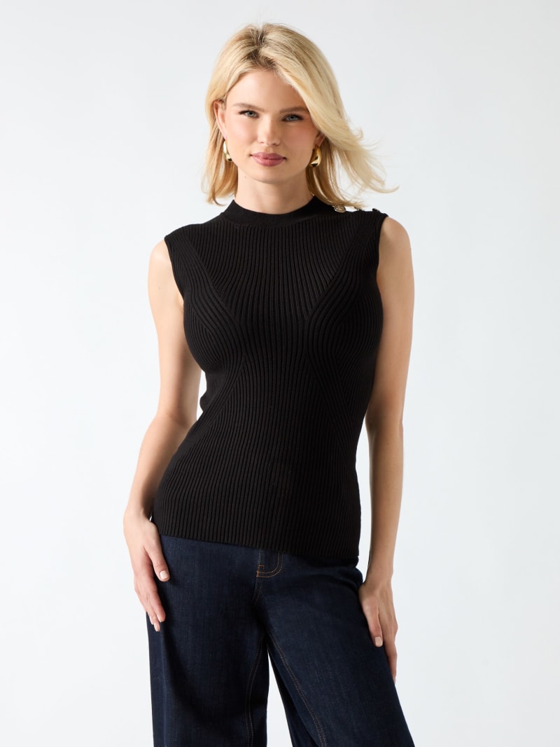 eco isa mock neck sweater top eco isa mock neck sweater top