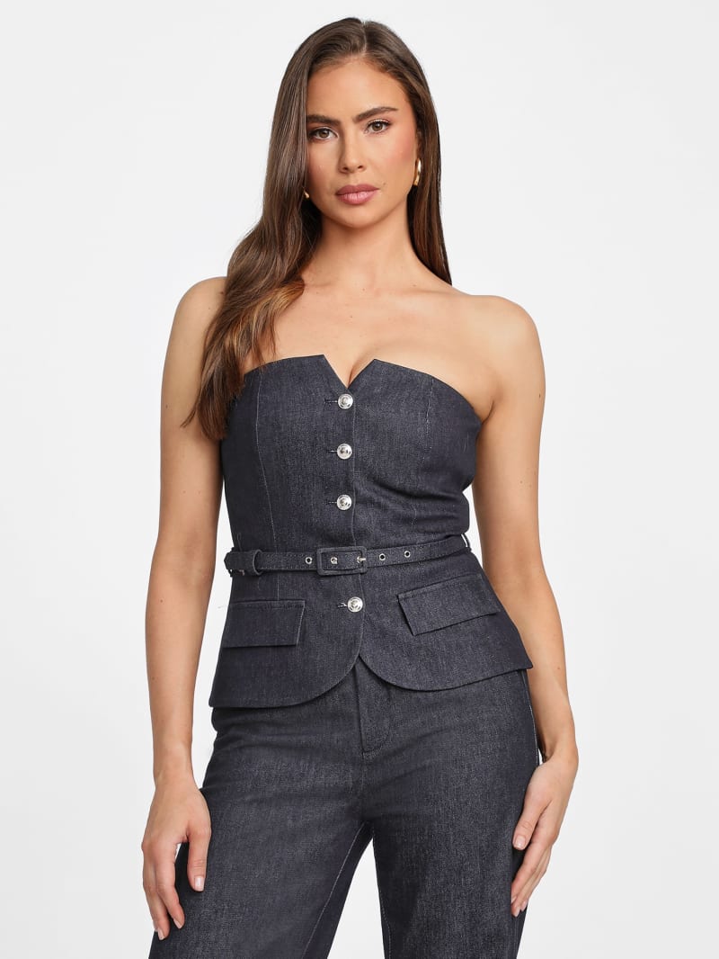 glam de nuit denim corset glam de nuit denim corset