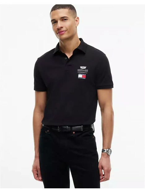 tommy x cadillac fl@ team logo polo