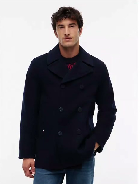 classic wool blend peacoat