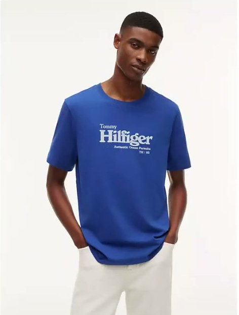 nautical hilfiger logo t shirt