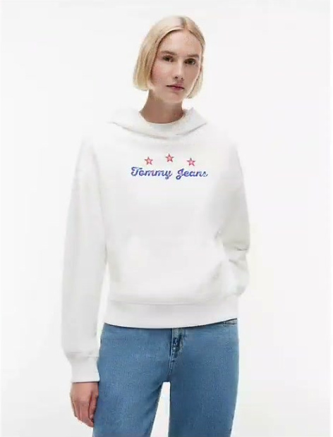 tommy jeans boxy star logo sweatshirt
