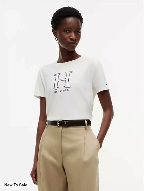 floral h logo t shirt