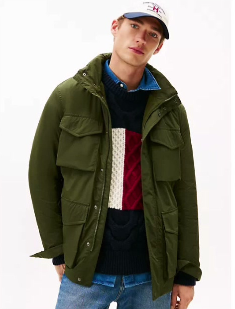 water repellent packable field jacket