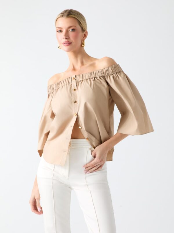 pat off the shoulder top