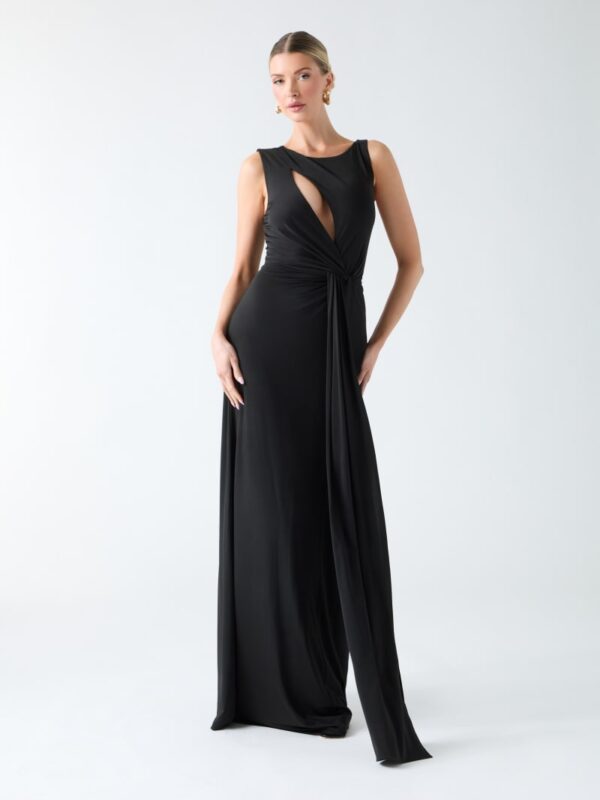eco alva knot maxi dress