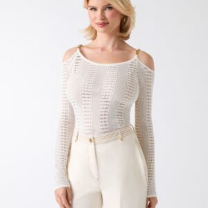 emma cold shoulder sweater top