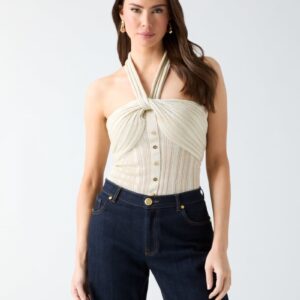 gia lurex sweater top