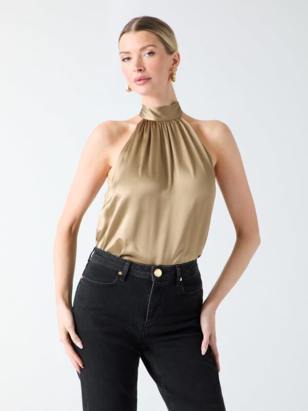 elisa silk halter top