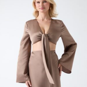 eco monica tie front top