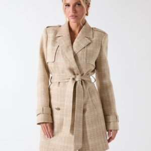 eco mariah sparkling tweed coat