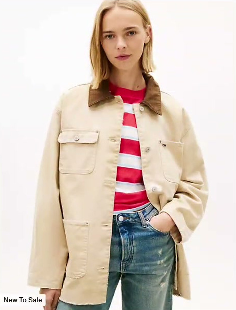 tommy jeans oversized barn jacket